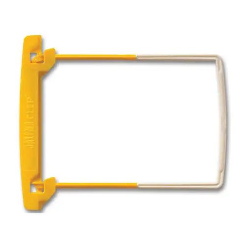 100 Attaches Jalema Clip - Jaune et blanc - Jalema