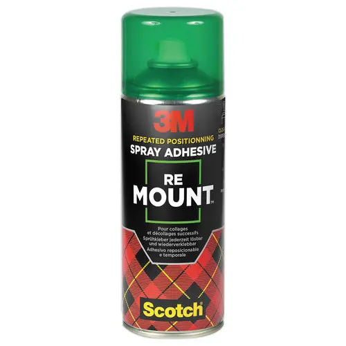 Aérosol de colle repositionnable Re Mount - 3M - 400 ml