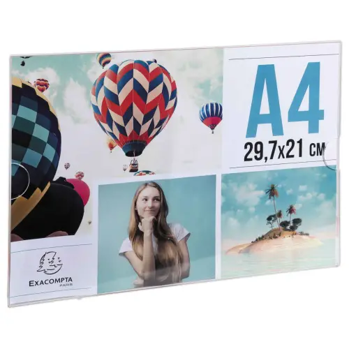 Porte-visuel vertical / horizontal A4 - DEFLECTO