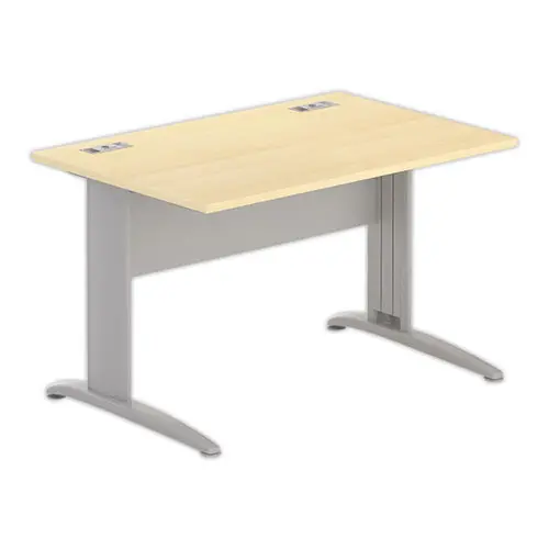 Bureau Buenos Aires - 120 x 80 cm - Plateau hêtre et pieds alu - FIDUCIAL