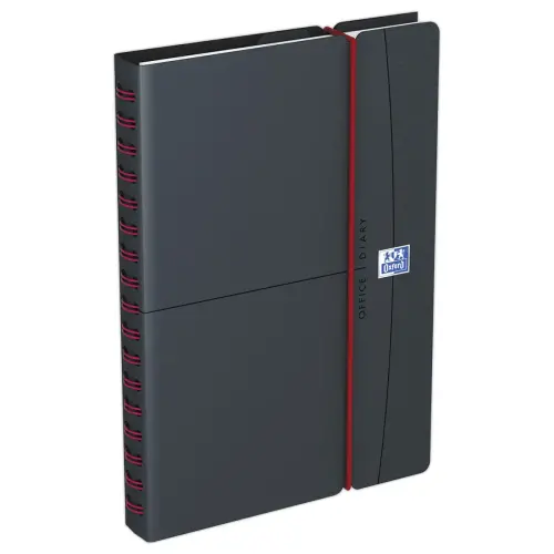 Agenda semainier Office - 15x21cm - Anthracite - Janvier à décembre - OXFORD