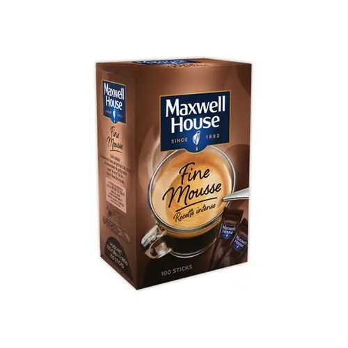 100 Sticks de café soluble Fine Mousse - MAXWELL HOUSE