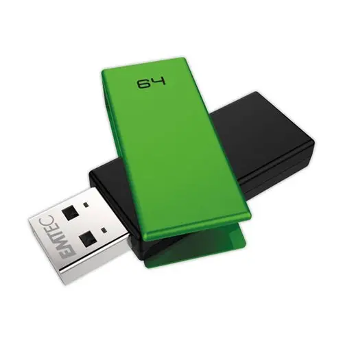 Clé USB 2.0 ECO C350 - 64Go - Vert - EMTEC