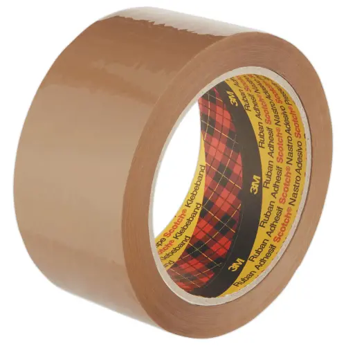 6 Rubans d'emballage 371 - Havane - 50 mm x 66 m - 3M SCOTCH