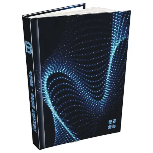 Agenda journalier Techno - 12,5 x 17,5 cm - Bleu - Sept/Sept - BOUCHUT GRANDREMY