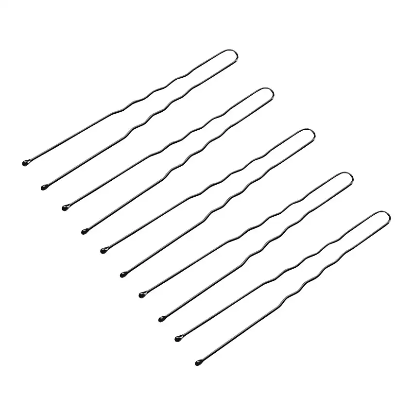 Chignons de coiffure pour cheveux e-65 300 pièces 7 cm noir