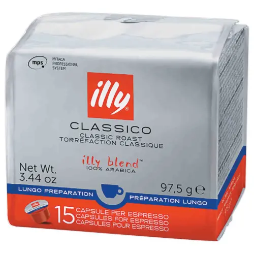 15 Capsules Illy pour Espresso Classique lungo