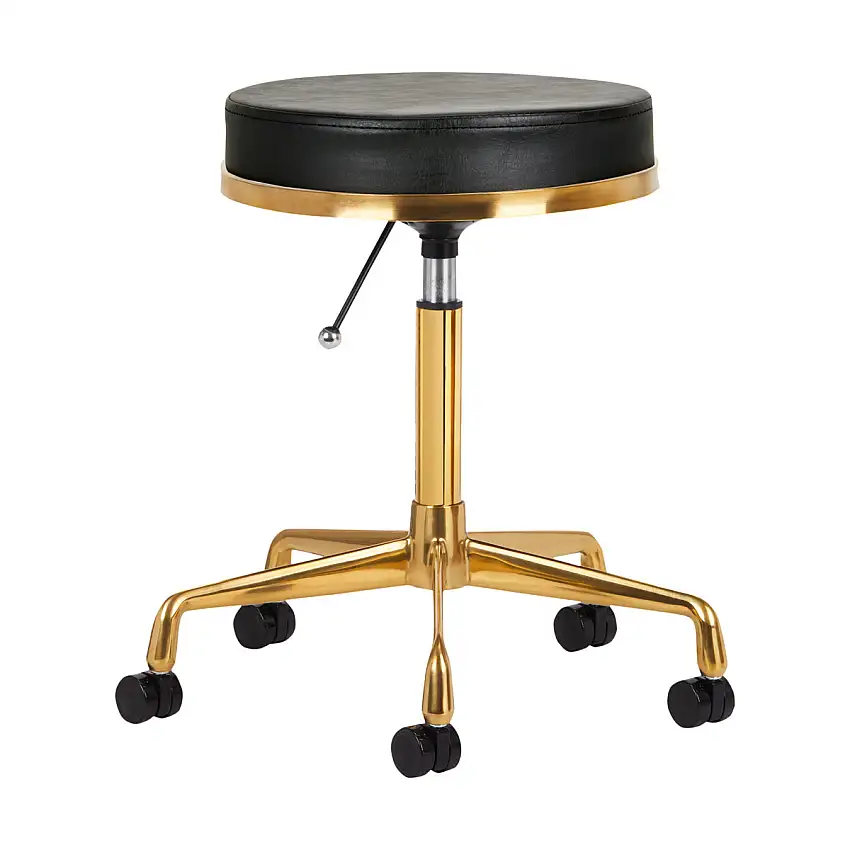 Tabouret cosmétique H4 noir doré