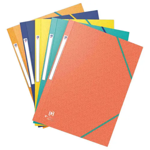 10 Pochette 3 rabats Bicolor Recyc+ - Coloris assortis - OXFORD