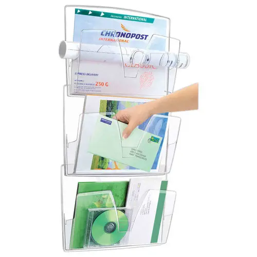 3 Corbeilles murale 170 Ouverture en V - Incolore - CEP