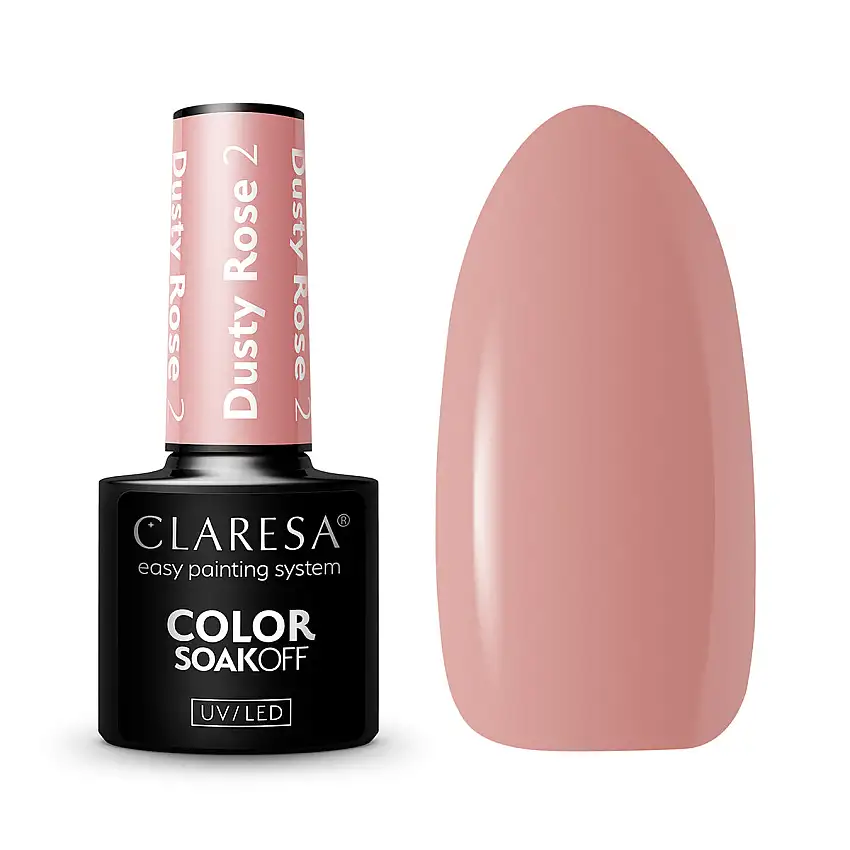 CLARESA Vernis à ongles hybride DUSTY ROSE 2 -5g