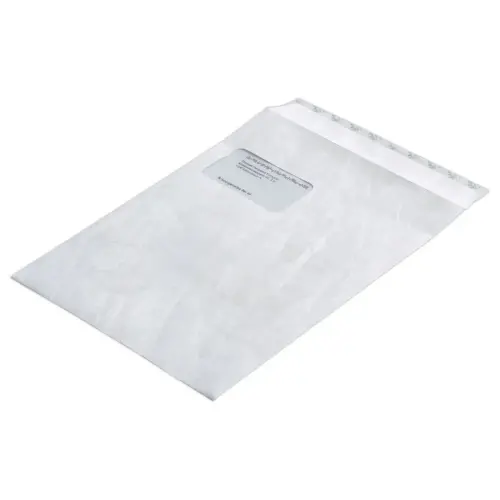 20 Pochettes TYVEK blanc indéchirable 229x324 mm avec fenêtre 55x90