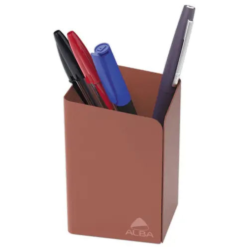 Pot à crayons métal - Terracotta