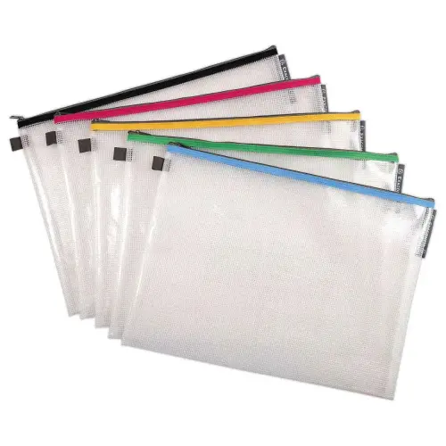 10 Pochettes souples A3 Exacompta- Coloris assortis