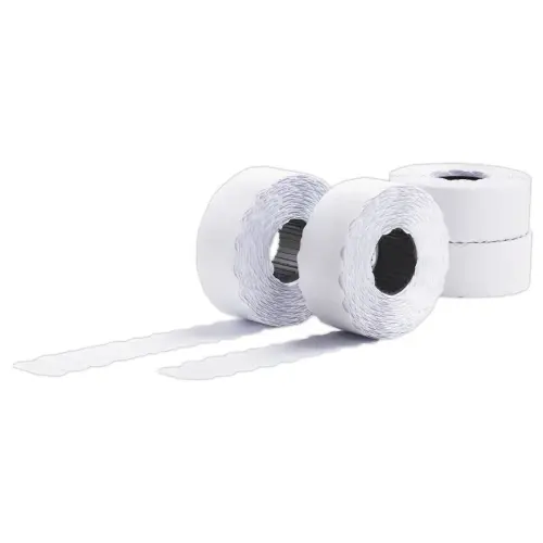 10 rouleaux de 1500 étiquettes blanches 26x12 mm adh enlevable