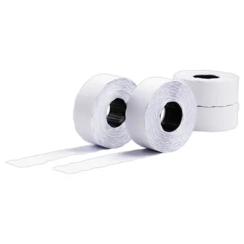 10 rouleaux de 1200 étiquettes blanches 26x16 mm adh enlevable