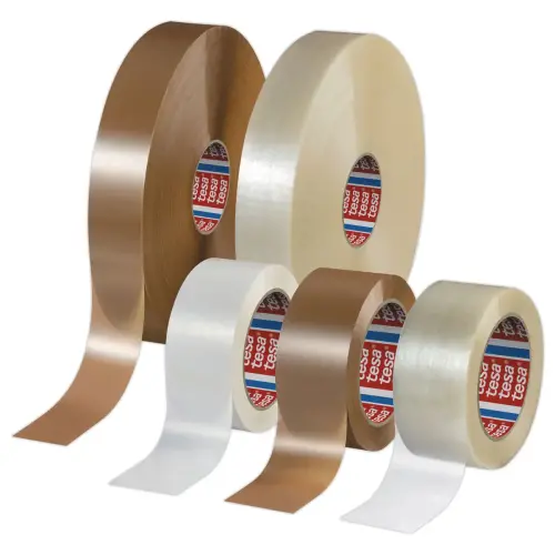 6 Adhésif d'emballage PET recyclé transparent 132M x 50 mm