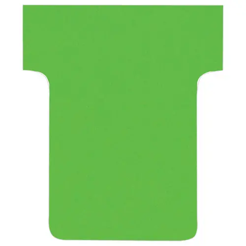 100 Fiches T pour planning - Taille 1,5 - Vert - NOBO