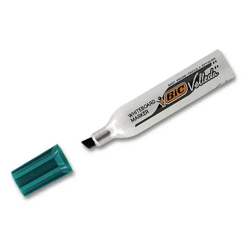 Marqueur effaçable à sec Velleda 1781 pointe biseau - Vert - BIC