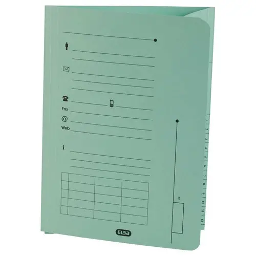 25 Sous-dossiers pochette pour dossiers suspendus HV - Vert pastel - OXFORD