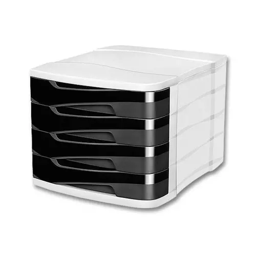 Module de classement Isis - 4 tiroirs - Noir - CEP