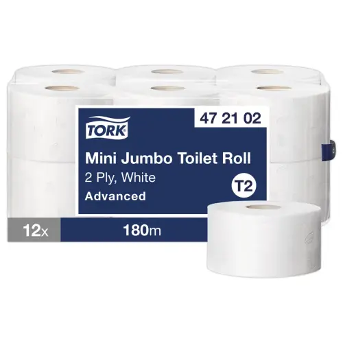 12 Bobines de papier toilette Mini Jumbo Advanced - TORK