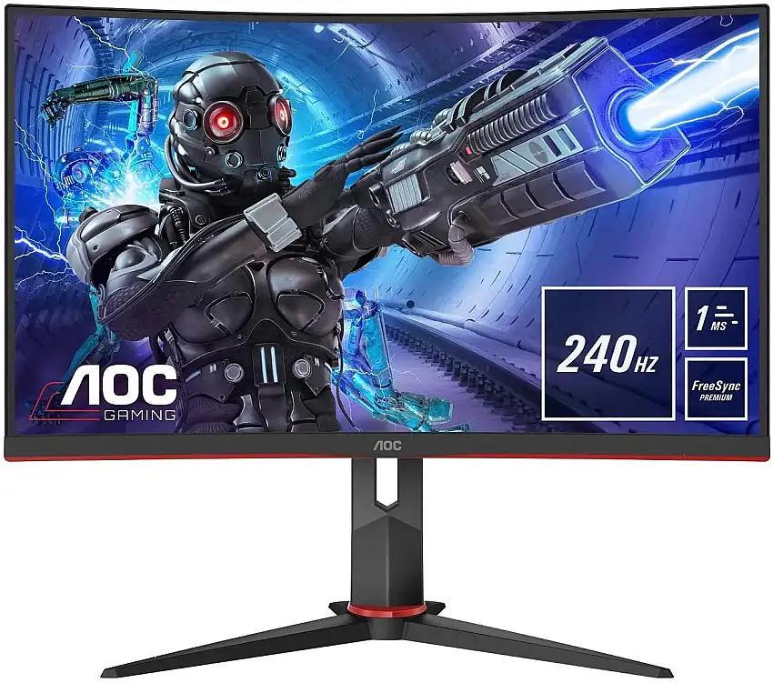 AOC Monitor 31.5inch curved C32G2ze/BK – Flat Screen – 80 cm C32G2ZE