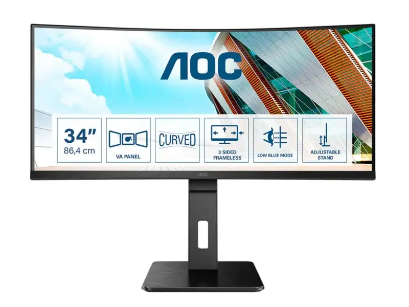 AOC 86,4cm/34 » Pro-Line USB 2xHDMI VESA Speaker 2K UHD CU34P2A