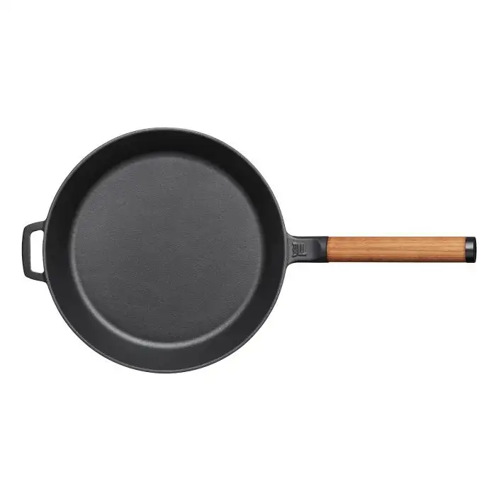 Fiskars Norden Gietijzer Braadpan 28cm - Afneembare Greep - Thermium® Antikleef Technologie