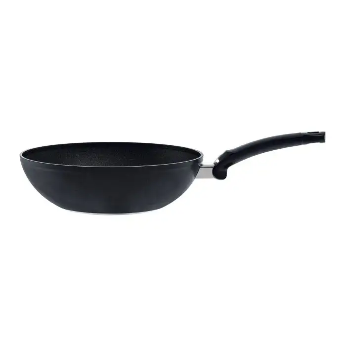 Fissler Adamant Classic Aluminium Wok met Antiaanbaklaag, Inductiebodem en Comfortgreep 28cm
