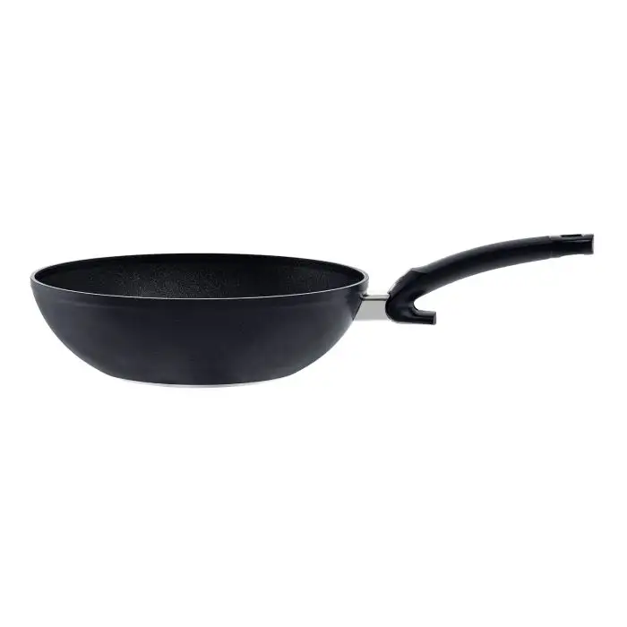 Fissler Adamant Comfort Aluminium Wok met Antiaanbaklaag, Inductiebodem en Safety-greep 31 cm