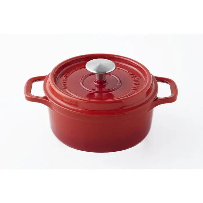 Invicta Ronde Stoofpan in Geëmailleerd Gietijzer Rubis 6,1l - 28cm