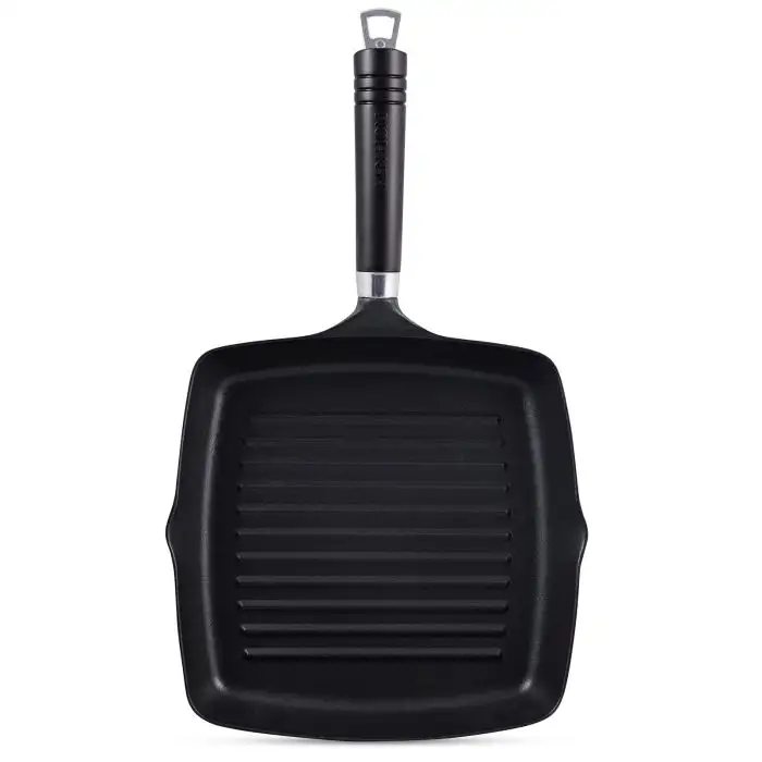 Ken Hom Excellence Aluminium Grillpan met Antiaanbaklaag en Greep in Fenolhars 27cm