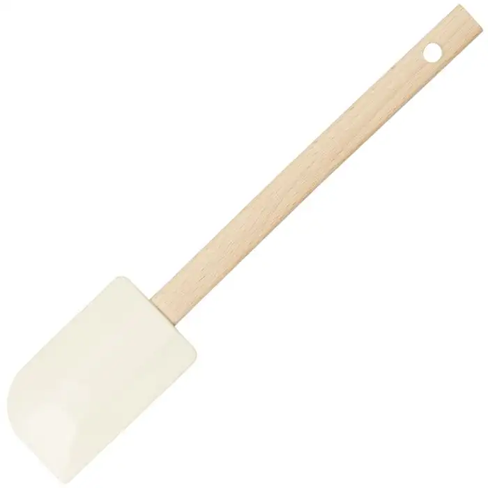 Kitchen Tools Siliconen Spatel met Houten Greep in Beuk 27cm