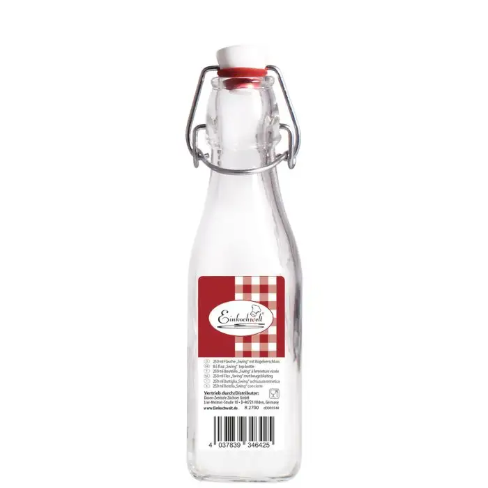 Einkochwelt Glazen Fles met Beugelklem 25cl
