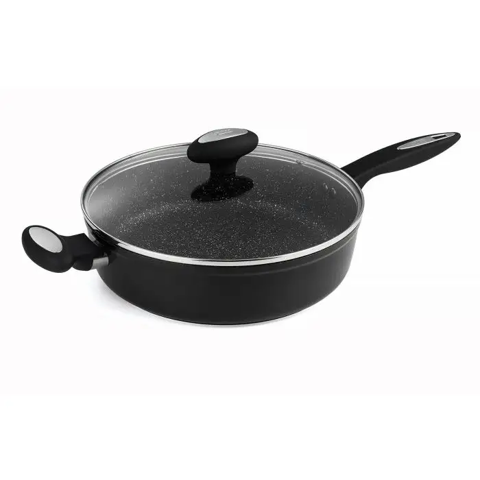 Zyliss Cook Sauteerpan met Antiaanbaklaag, Deksel en Soft Touch Greep Cook 28cm