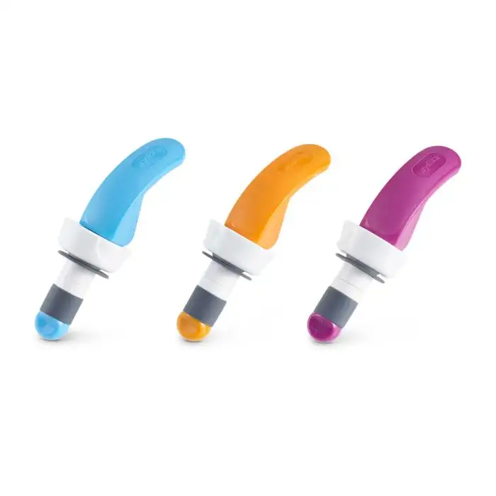 Zyliss Display met 24 Afsluitdoppen in Gemengde Kleuren Easy Seal