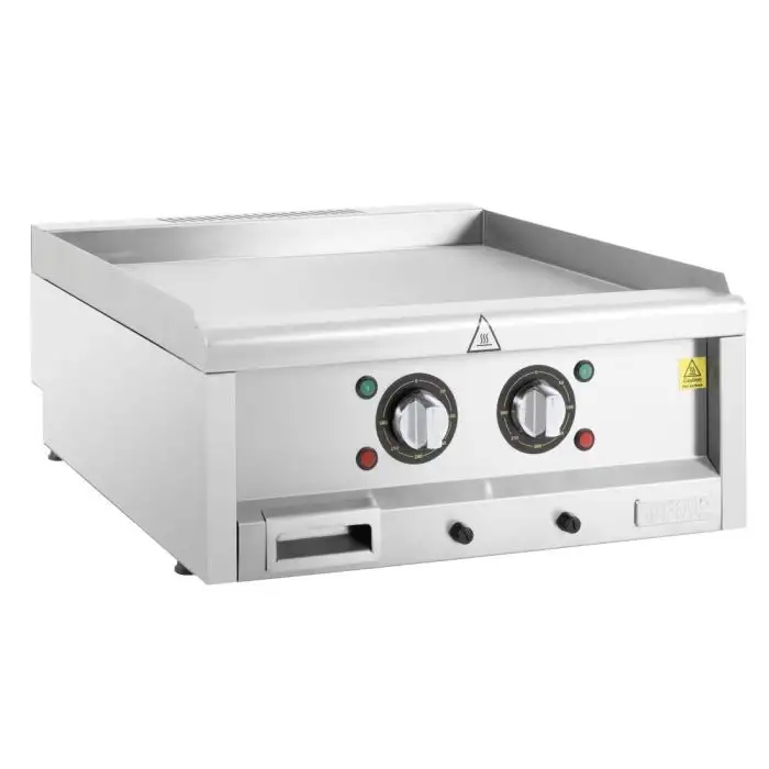 Buffalo 600-serie elektrische bakplaat met twee zones, 600 mm