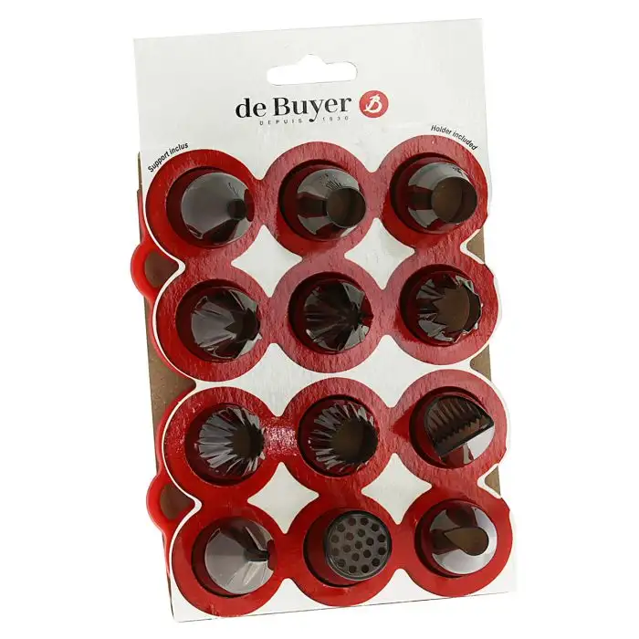 De Buyer 12-delige Set Spuitmondjes in Tritan