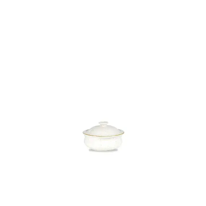 Stonecast White Caserole D14cm 43cl S6 Avec Couvercle