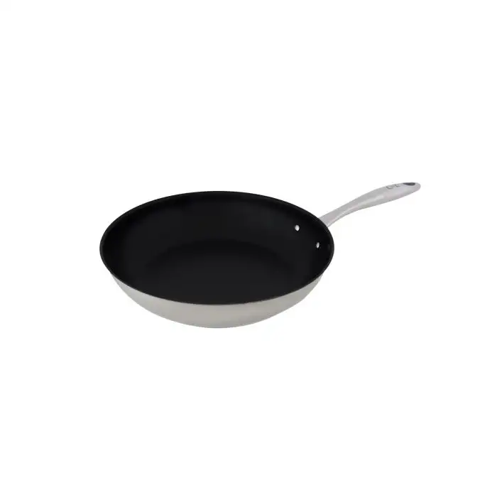 Classic Poele No Stick D28cm Acier Inoxy Dable Tous Feux