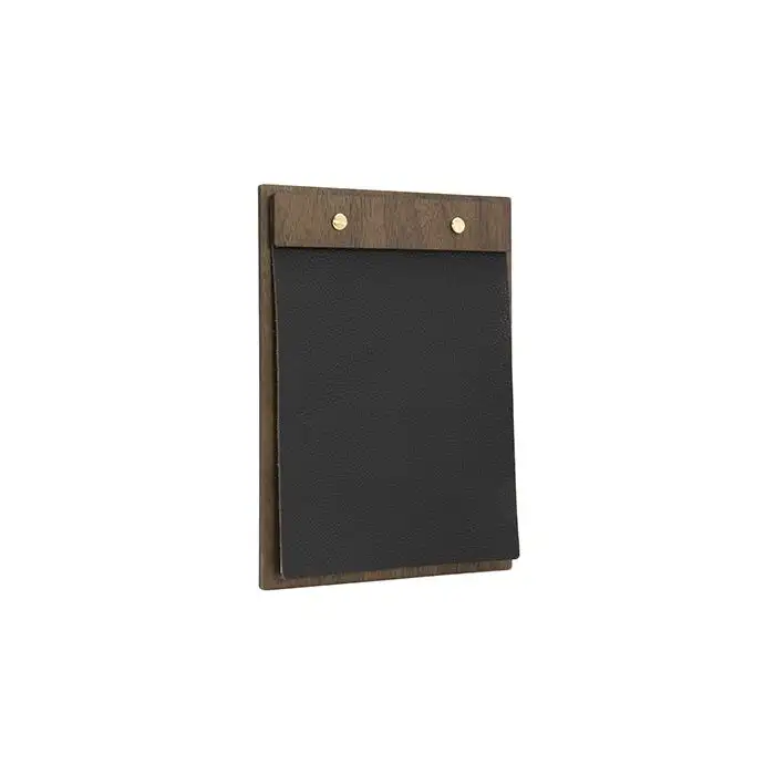 Walnut Leather Support Menu A5 22.5x17 X1cm