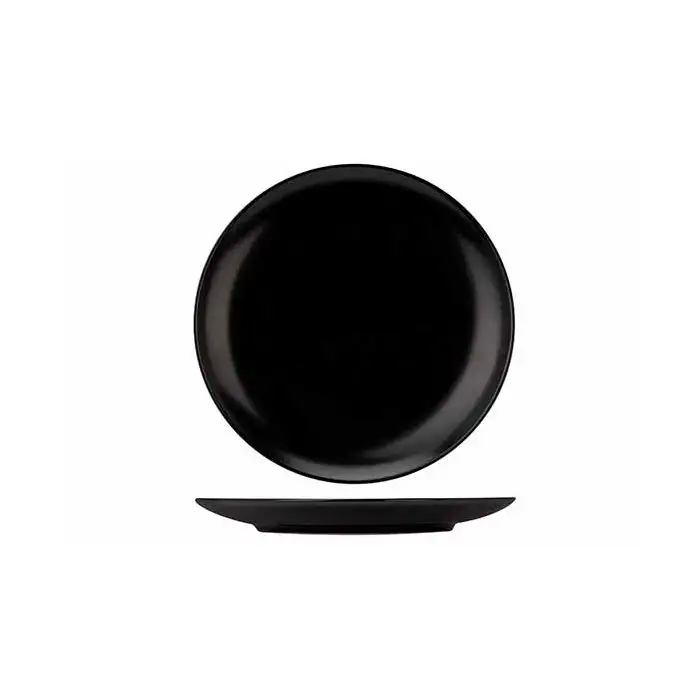 Venus Black Assiette Plate D26cm