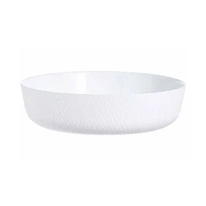 Smart Cuisine Wavy Plat A Four Blanc D26 Rond