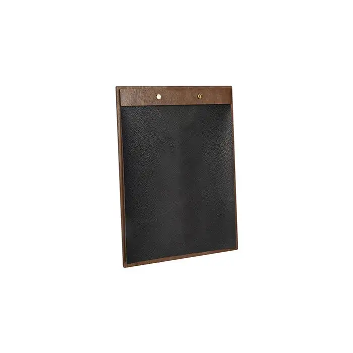 Walnut Leather Support Menu A4 31.5x23x1