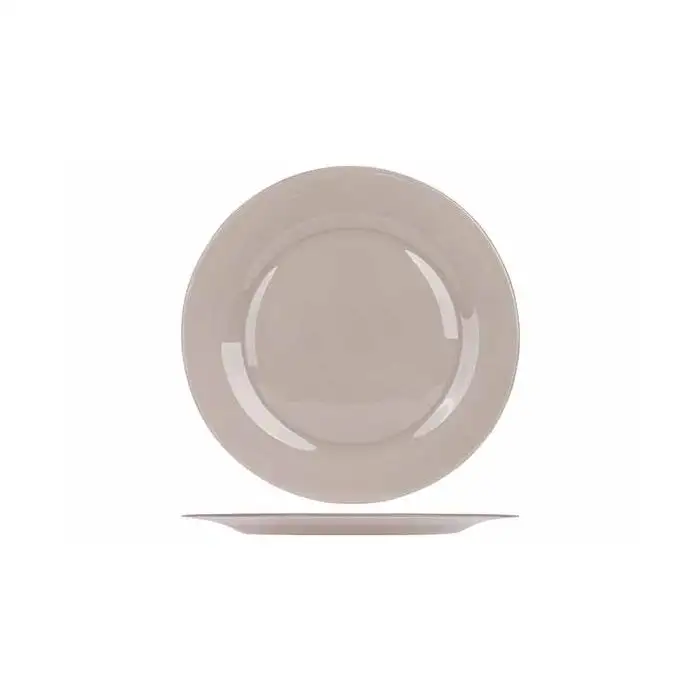 Zana Taupe Assiette Plate D26cm