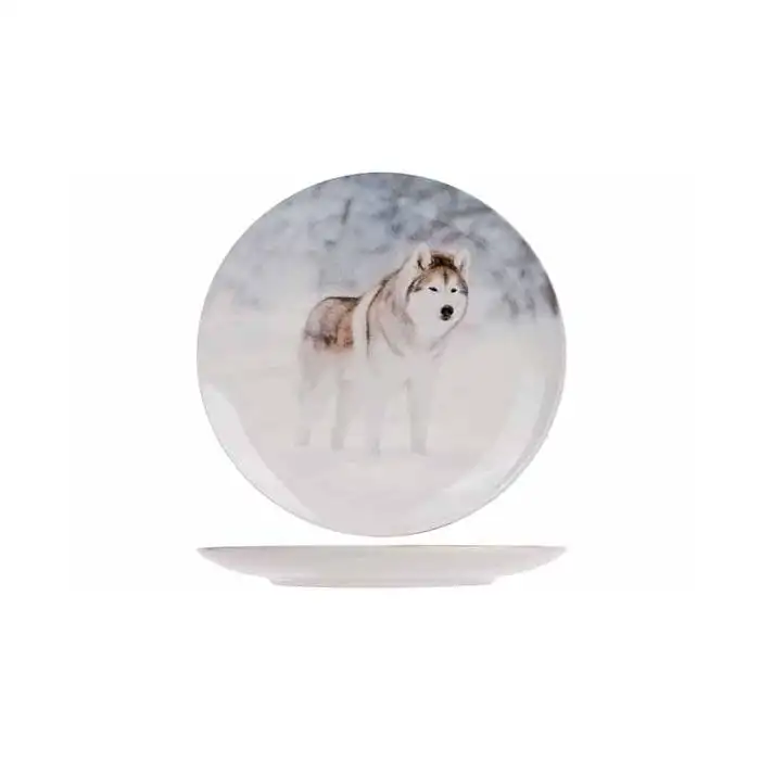 Animal Assiette Plate D26cm Loup