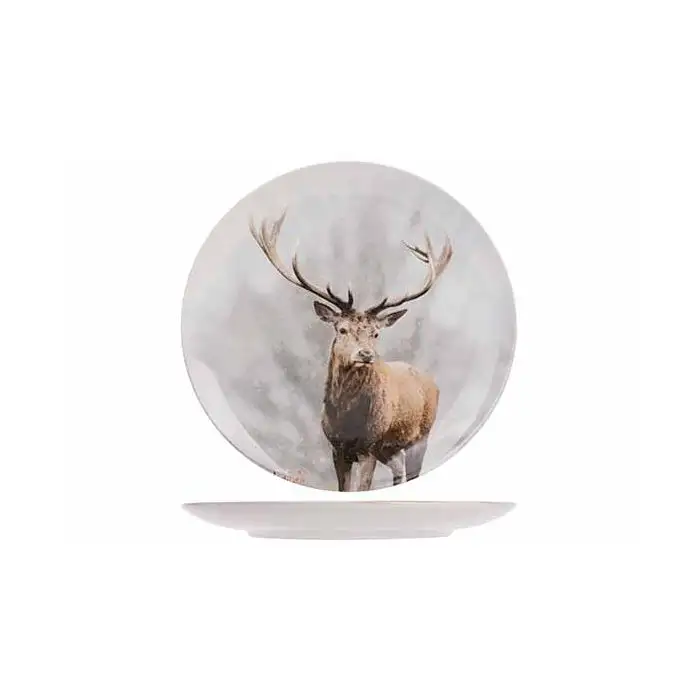 Animal Assiette Dessert D20cm Cerf