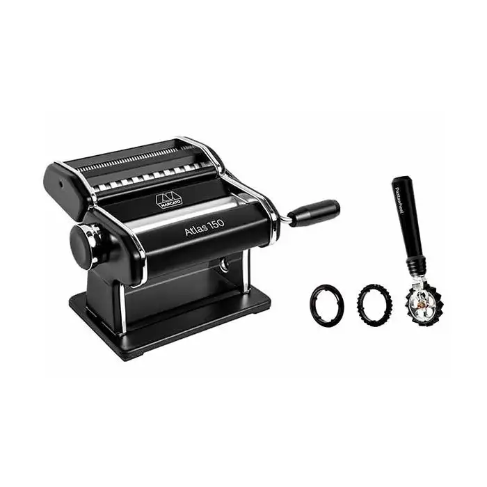 Atlas Set Pates - Machine Pates Noir 150mm Et Coupe-pÂtes