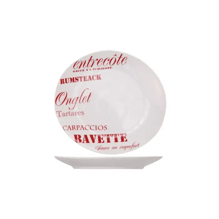 Assiette Steak Ov. 26x28 Deco Entrecote